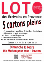 loto des Ecrivains en Provence