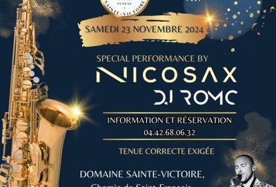 Soirée Élégante au Domaine Sainte-Victoire : Nicosax et DJ Romc en Live_Fuveau